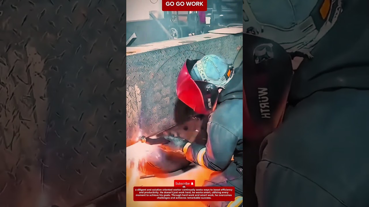 Precision Welding with High Heat and Protective Gear 
