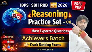 Exam Before Exam | Reasoning Practice Set 6 | IBPS SBI RRB 2026 | N Saurabh Sir