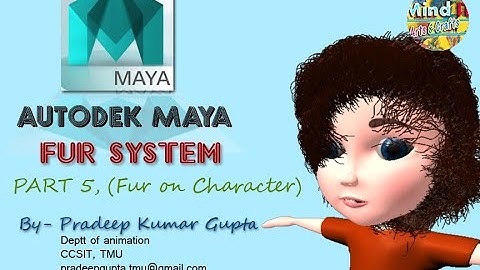 Autodesk maya Fur Part 5, Fur on Human character