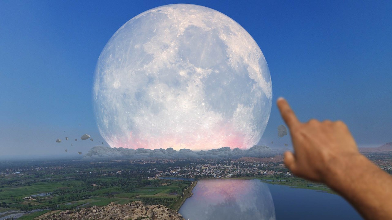What if the Moon Crashed into the Earth