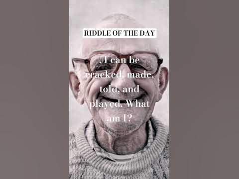 I can be cracked, made, told, and played. What am I? #riddles #