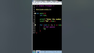 Amazing Triangle Pattern using C programming Part 1 #shorts #c #coding #cpattern