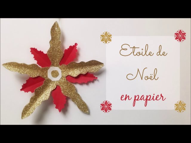Noël // Christmas // Etoile Papier de soie blanc DIY Vitanyanser  (@vitanyanser)