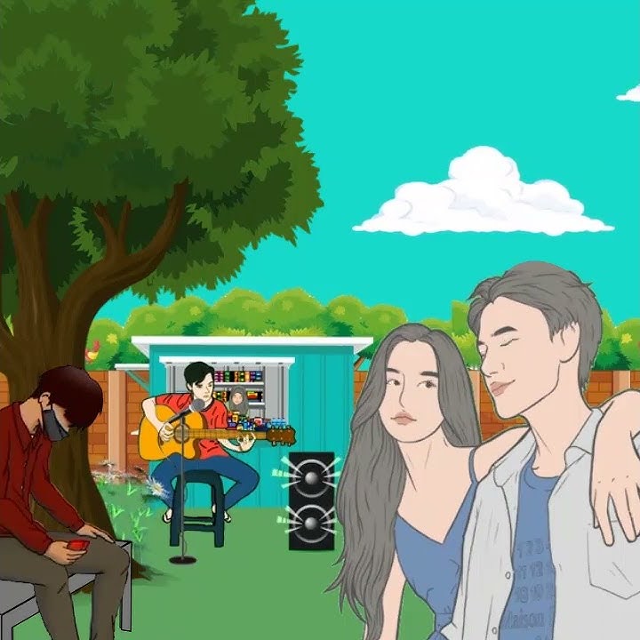 Story Wa Animasi Kekinian galau main gitar animasi lucu