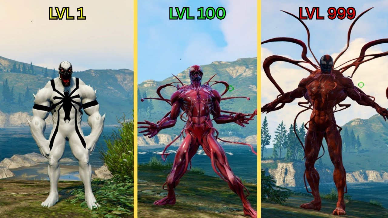 Upgrading into STRONGEST VENOM SYMBIOTE in GTA 5!