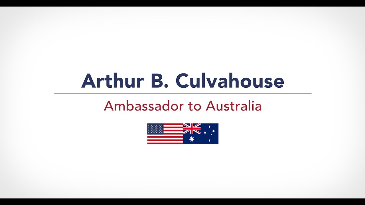 government jobs Meet U.S. Ambassador to Australia Arthur B. Culvahouse
