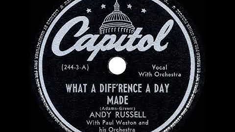 1944 HITS ARCHIVE: What A Difference A Day Made - Andy Russell