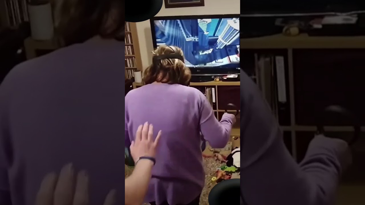 Funny Virtual reality moment YouTube