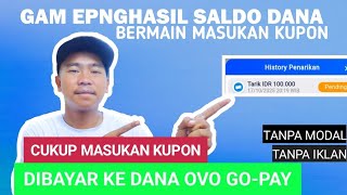 CUKUP MEMASUKKAN KUPON DAN DI BAYAR SALDO DANA screenshot 1