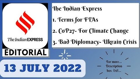 13th July 2022 | Gargi Classes The Indian Express Editorials and Ideas Analysis | By R.K. Lata