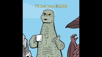 Godzilla Can Fly? #godzilla #funny #animation