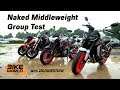 2019 Naked Middleweight Bike Group Test | 4K