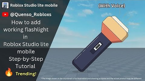🔥How to add working flashlight in Roblox Studio lite mobile Step-by-Step Tutorial 