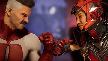 Mortal Kombat 1 - Omni-Man vs Sektor | All Intro/Interaction Dialogues