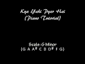 Kya yahi pyar hai rocky  piano tutorial