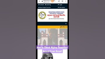 How to Check Mgkvp & Affiliated Colleges Annual/Semester Exam Result || How to Check Mgkvp Result