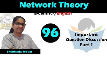 Lec 96 Important Question Discussion Part-1 || Network Theory || English Version || GATE