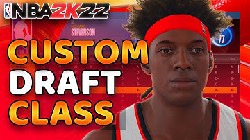 How to add a created player to a custom draft class on NBA 2K22