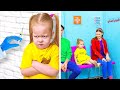 الأطفال عند الطبيب 🧑🏻⚕️👧🏻💉 حيل وأفكار عبقرية اصنعها بنفسك للوالدين الأذكياء