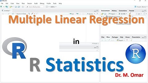 Multiple Linear Regression in R Studio R Statistics