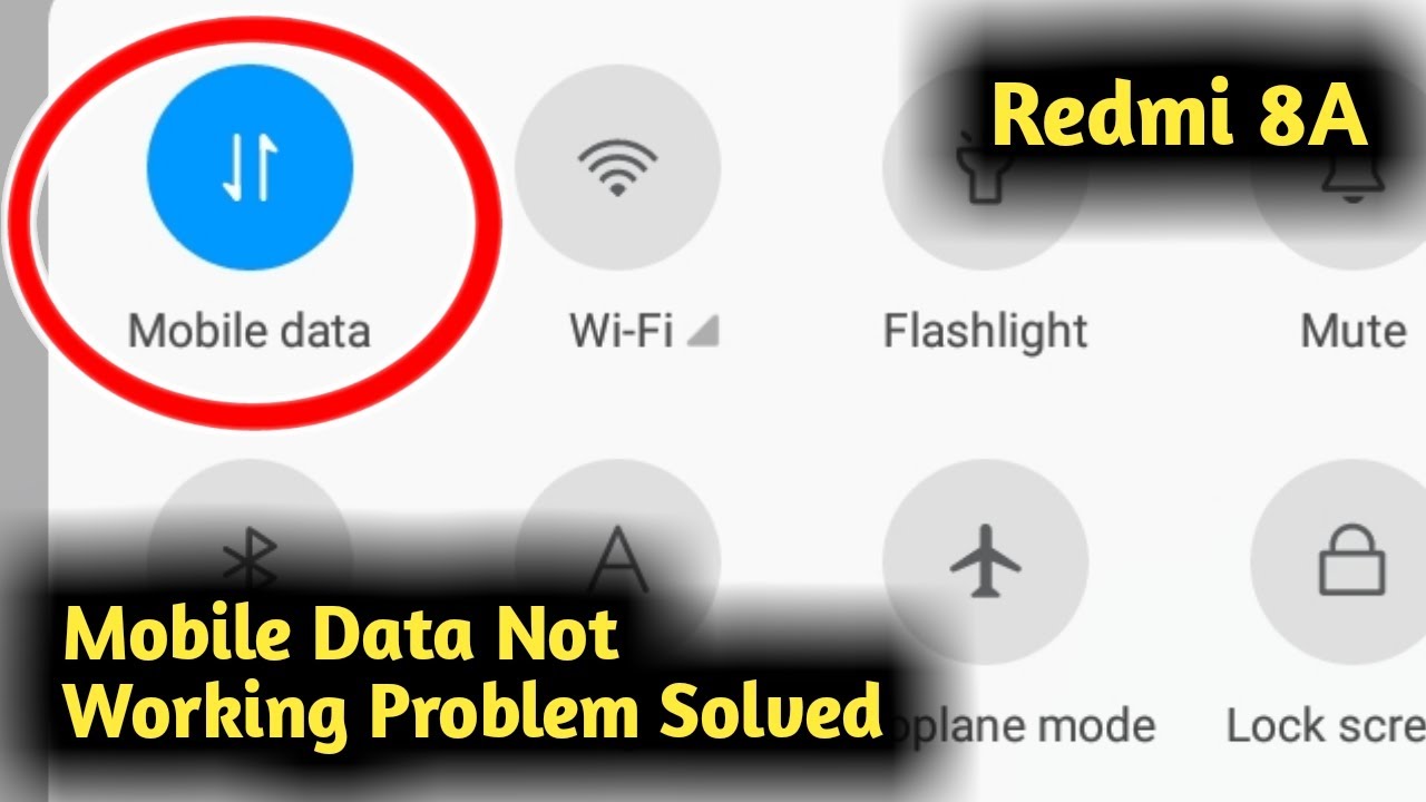 Fix Redmi 8A Mobile Data Not Working Problem Solved - YouTube