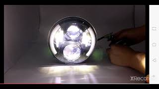 Farol de led 7 Polegadas moto