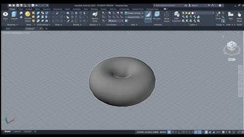 How to create a doughnut shape in AutoCAD