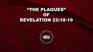 Question Regarding The Plagues Of Revelation 22:18-19