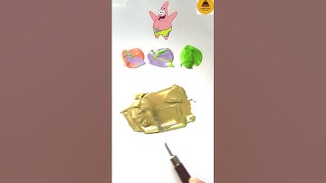 Color mixing Guess the color  #art #colormixing #asmr #spongebob #patrick