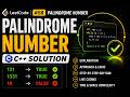 Palindrome Number | LeetCode 9 | C++ Explained