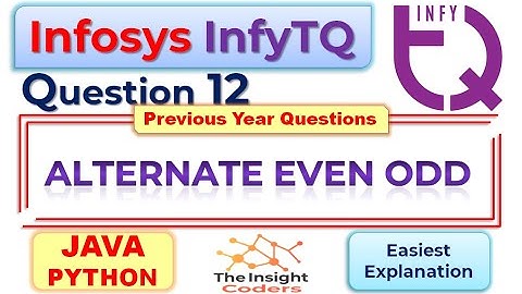 Infosys infyTQ Coding JAVA,Python Question12 infyTQ Previous Slot Coding Question & Answer Explained