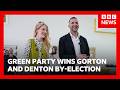Ref:9jo43FcV0Iw Green party wins gorton and denton by-election | bbc news