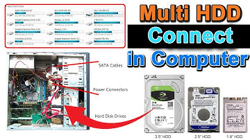 How to install multiple hard drives in a pc|| How to Attach 3 hard disk in pc