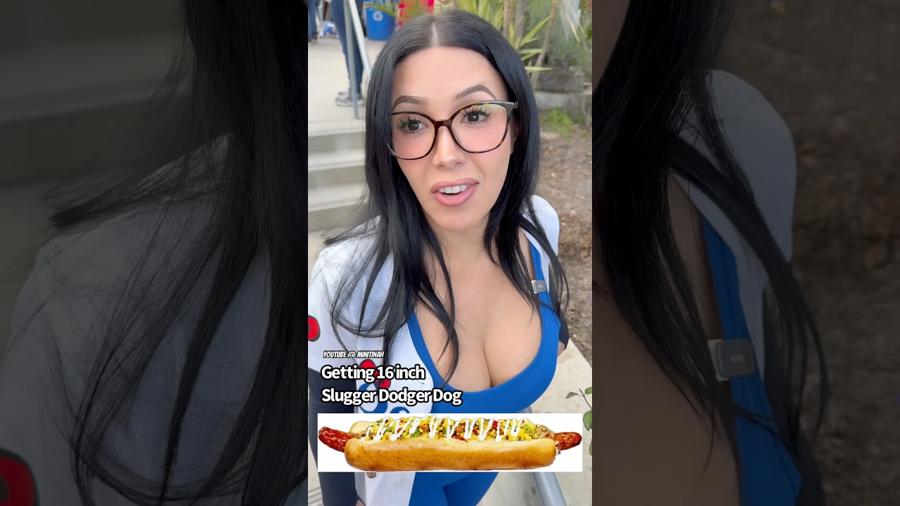 Tried the Slugger dog at the Dodger Stadium #dodgers #viralshort #foryou #foodie