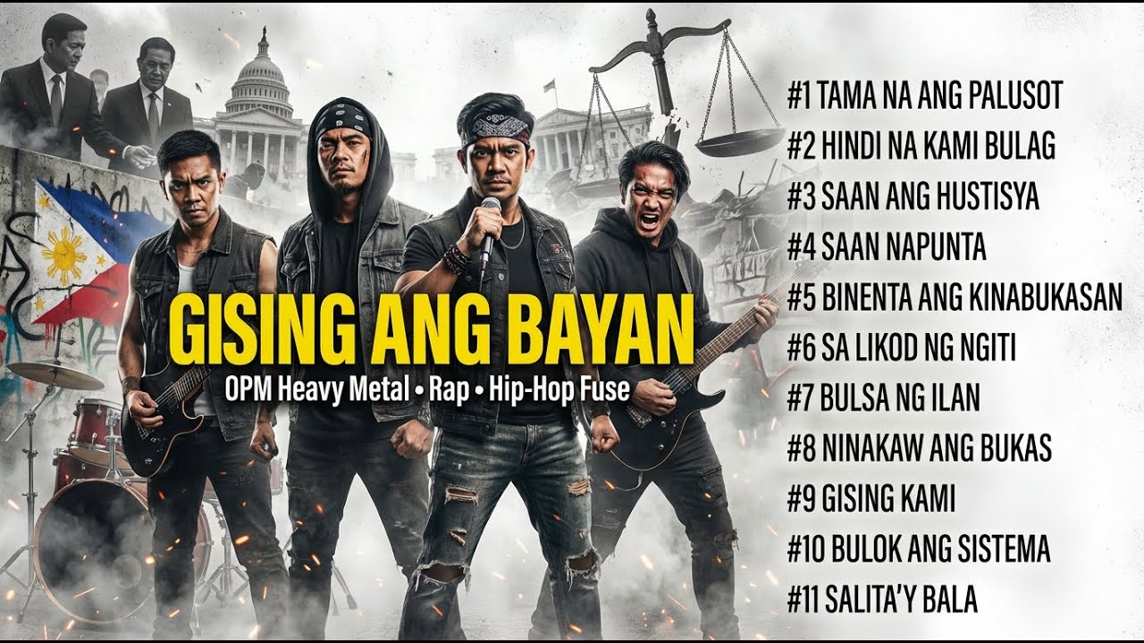 GISING ANG BAYAN 🔥 | 1-Hour OPM Heavy Metal Rock + Rap + Hip-Hop Mix | Laban sa Korapsyon