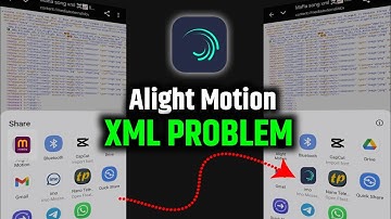 Alight Motion Not Showing In Share Option || Xml File Share Problem Fixed Solution
