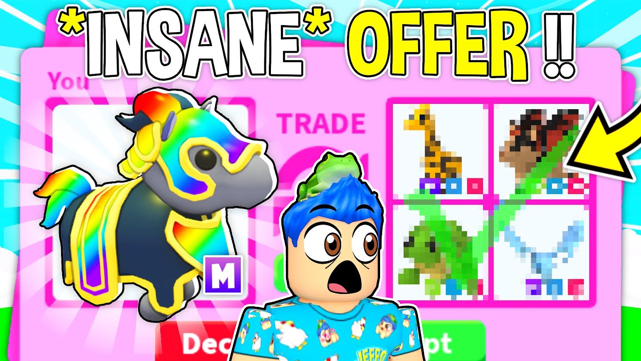 I Traded My *MEGA JOUSTING HORSE* Away For THIS.. RICH *FLEX* Trade!! Roblox Adopt Me TRADING PROOFS