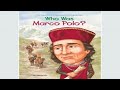 Who Was Marco Polo Audiobook Sample  Written by Joan Holub ISBN9780525629177