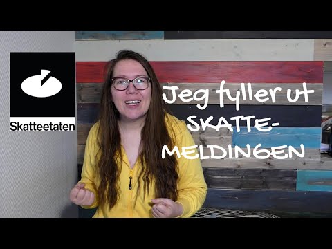 Jeg fyller ut skattemeldingen