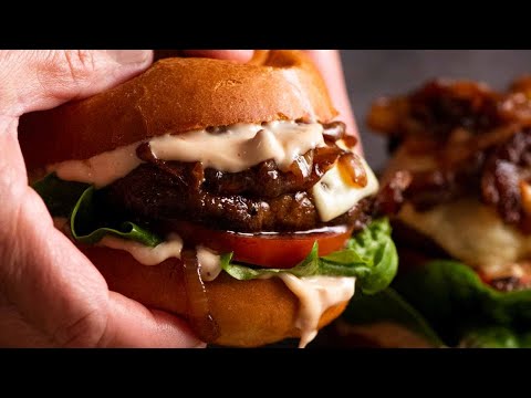 Swiss Mushroom Burgers - quick and easy! (Vegetarian) hqdefault