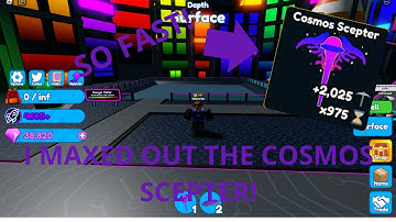 I MAXED OUT THE NEW COSMOS SCEPTER PICKAXE - Roblox Mining Simulator 2