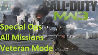 Call Of Duty Modern Warfare 3 - All Special Ops Missions Complete On Veteran Gameplaywalkthrough