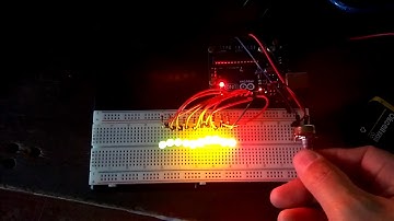 Arduino Uno. Заполнение светодиодной линейки с помощью потенциометра