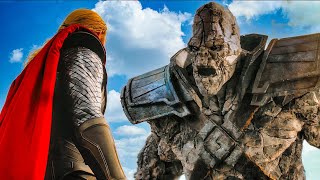 Thor vs Stone Giant - Vanaheim Battle Scene - Thor: The Dark World (2013) Movie Clip