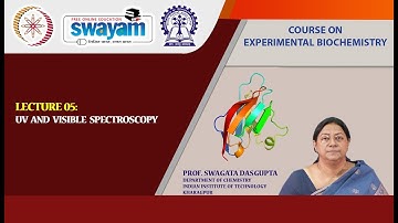 Lecture 05 : UV and Visible Spectroscopy