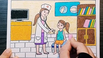 Vẽ tranh ƯỚC MƠ CỦA EM | Ước Mơ làm Bác Sĩ nữ | KC art 3