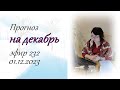 232. Прогноз на декабрь.