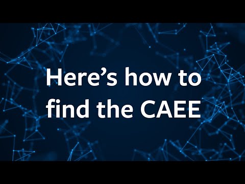 How to find the CAEE