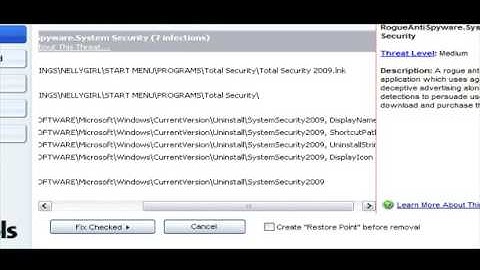 Total Security 2009 Removal Video from RemoveVirus.org