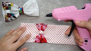 NO SEW Double Layer Bow  How to Make Bow without Sewing Machine